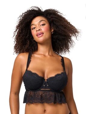 Adored by Adore Me Women's Kayla Lightly Padded Flowy Longline Bra